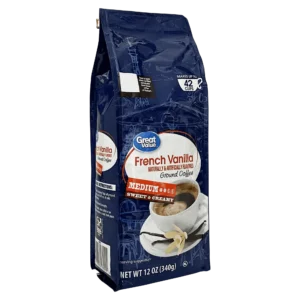 Great Value French Vanilla Medium Roast Ground Coffee, 12 oz, Bag